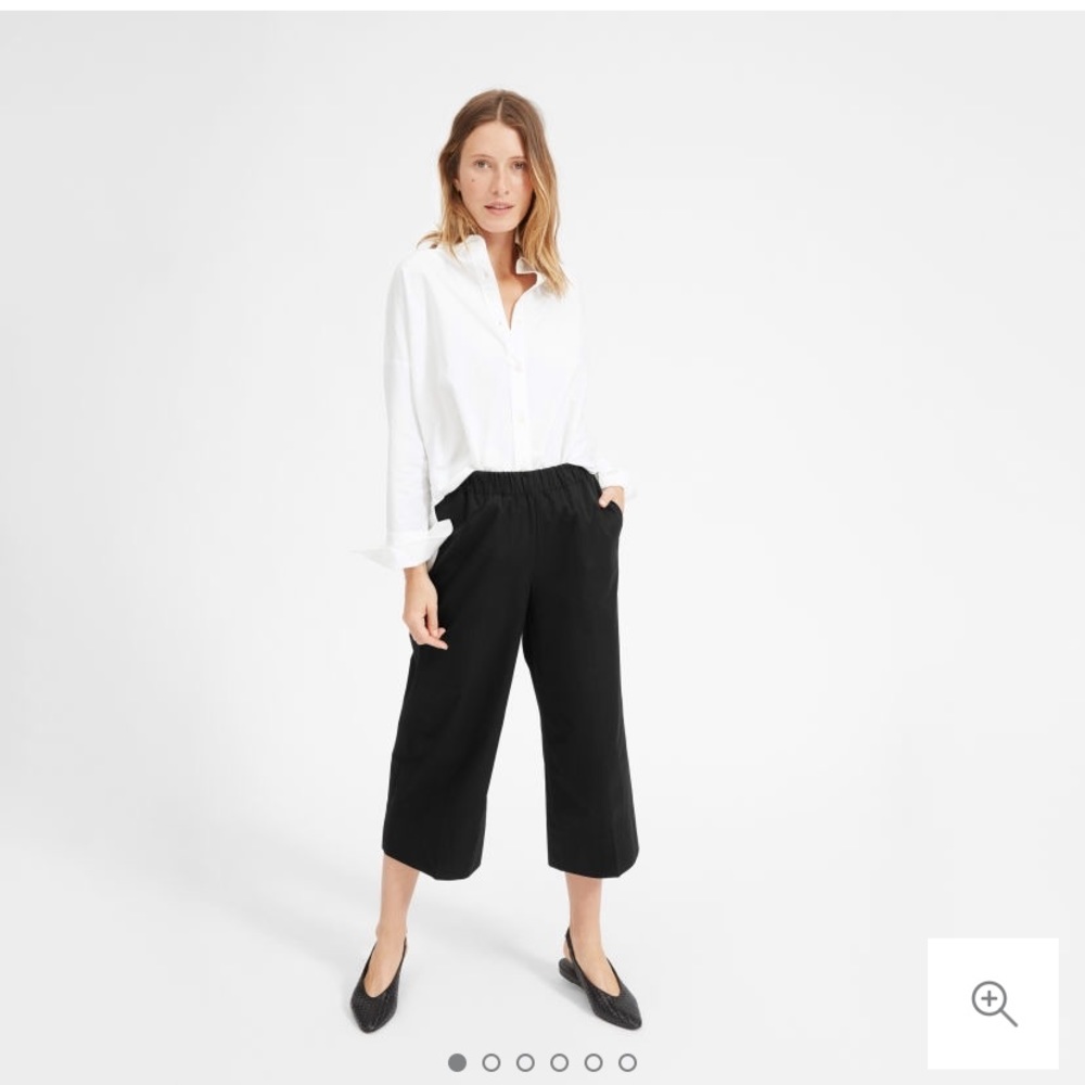 Everlane Clean Cotton Culotte, Wide Leg Pants